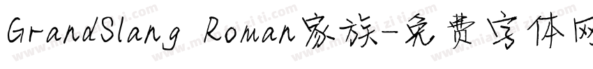 GrandSlang Roman家族字体转换